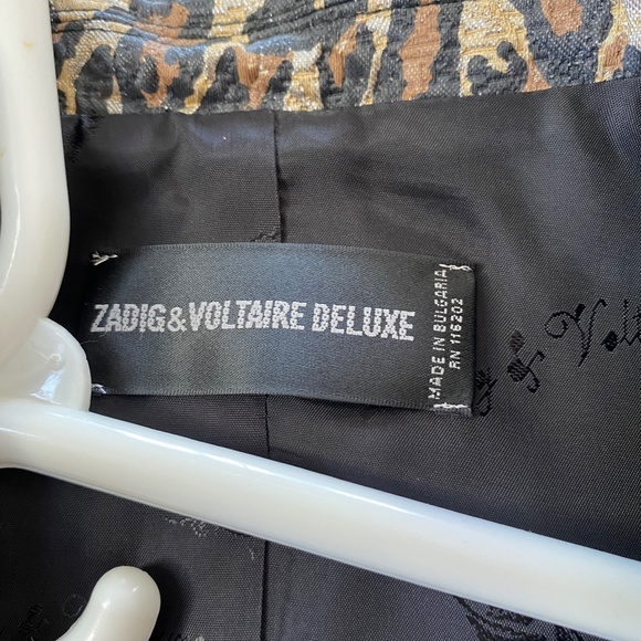 Zadig & Voltaire Deluxe Veda Leopard Blazer M - Picture 3 of 7